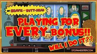 BEAVIS & BUTT-HEAD CHALLENGE! • WILL I DO IT?? Playing for EVERY Bonus!!