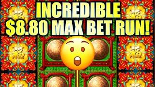 INCREDIBLE $8.80 MAX BET RUN!! $100 START! LUCKY 88 FORTUNES Slot Machine (SG)