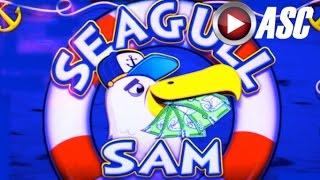 SEAGULL SAM | BALLY - BIG WIN! Locking WILDS Slot Machine Bonus