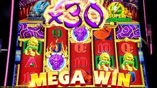 30X BIG BONUS!!! 5 DRAGONS GOLD - SUPER FREE GAMES - WONDER 4 BOOST NEW Aristocrat  Casino Slots!!!