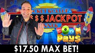 ⋆ Slots ⋆ PROGRESSIVE JACKPOT on Pop N' Pays ⋆ Slots ⋆on $17.50 Max Bet!
