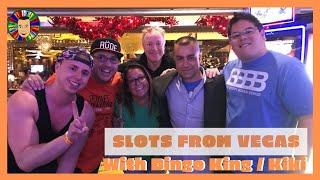 •Live Slot Play With Bingo King & Kiki at Cosmopolitan•