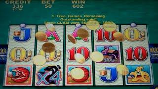 Whales of Cash Slot Machine Bonus - 10 Free Games Win with Higher Wild Multlipliers