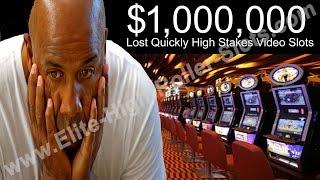 •$1,000,000 Bucks Lost Quickly on High Stakes Vegas Casino Slots NO Jackpot Handpay Aristocrat, IGT 