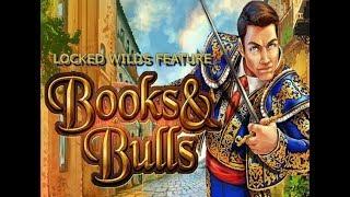 Books & Bulls Slot - Locked Wilds Big Win!