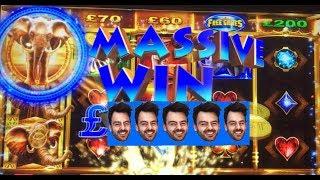 Massive Win on Elephant king and Cleopatra £5 max bet bonus at Dusk Till Dawn Casino Nottingham