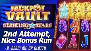 Jackpot Vault: Striking Stars, 2nd Attempt, Nice Run of Free Spins Bonuses
