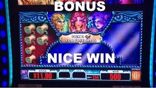 The Three Fates Live Play BONUS and NICE WIN Multimedia Everi Slot Machine