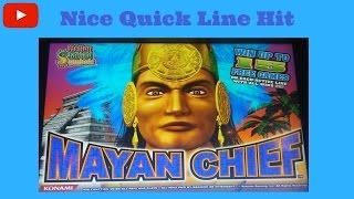 Konami - Mayan Chief : Nice Quick Line Hit on a $1.50 bet