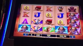 Great Zeus slot machine $10 bet 5c EPIC FAIL BONUS Aria Las Vegas pokie