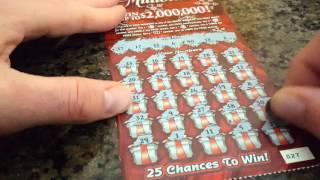 FULL $2,000,000 MERRY MILLIONAIRE SCRATCH OFF BOOK SCRATCHING. PART 9. ILLINOIS LOTTERY
