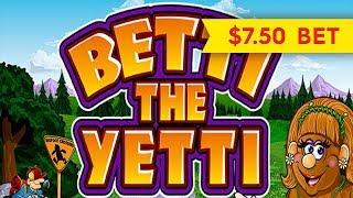 Betti The Yetti Slot - $7.50 Bet - BIG WIN SESSION!