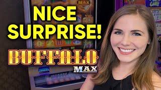SURPRISE COMEBACK! Buffalo Max Slot Machine! BONUS!