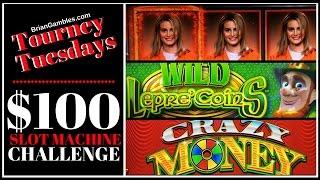 $100 Double or Nothing Challenge •TOURNEY TUESDAYS LIVE PLAY• Slot Machine Pokies