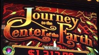 JOURNEY TO THE CENTER OF THE EARTH AND BIG CASH SPIN SLOT MACHINE BONUS