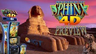 SECRETS OF SPHINX 4D SLOT MACHINE! NEW GAME-PREVIEW-IGT