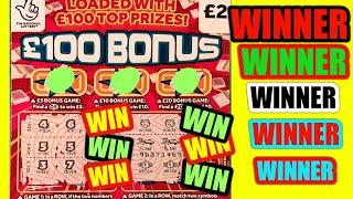 AMAZING GAME..AND WINS..EVERYWHERE..."CASHWORD SCRABBLE"BLACK & GOLD"LION DOUBLER"£100 BONUS.