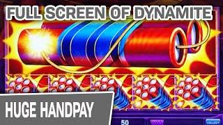 ⋆ Slots ⋆ FULL SCREEN OF DYNAMITE ⋆ Slots ⋆ Lock It Link = MASSIVE Slot Machine Jackpot! FOUR Handpays Total!