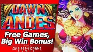 The Dawn of the Andes Slot - Tale of Two Free Spins Bonuses, Big Win!