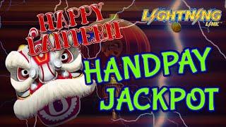 Lighting Link Happy Lantern HANDPAY JACKPOT ~ HIGH LIMIT $50 Bonus Round Slot Machine Casino