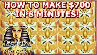 • RISE OF RA • HOW TO MAKE $700 IN 8 MINUTES!? • MAX BET • FREE GAMES •