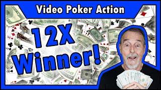 12x WINNER Playing Video Poker! Powerhouse Plus & Hot Roll Action • The Jackpot Gents