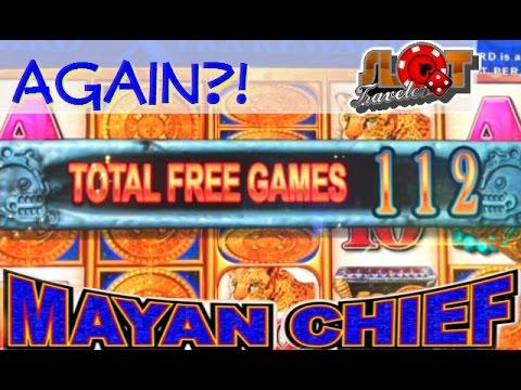 ★ MAYAN CHIEF Slot Machine Bonus 2¢ Deja Vu! ♠ SlotTraveler ♠