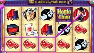 MAGIC TIME Video Slot Casino Game with a "BIG WIN" FREE SPIN BONUS
