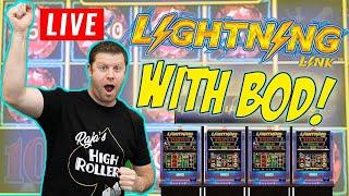 $4,000 Late Night $25 per Spin Lightning Link Live Play