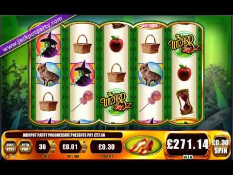 £7,839 SUPER JACKPOT WIN (26,230 X STAKE) WOZ: RUBY SLIPPERS™ BIG WIN SLOTS AT JACKPOT PARTY