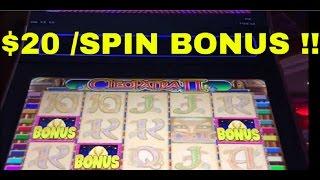 MASSIVE $20 Per Spin Cleopatra 2 FREE GAME BONUS