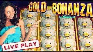 GOLD BONANZA slot machine LIVE PLAY BONUS and big wins!