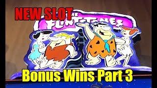 Flintstones Welcome to Bedrock Slot Machine Bonus Wins Part 3
