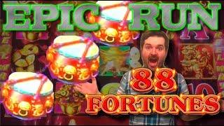 AMAZING RUN ON DANCING DRUMS and 88 Fortunes Slot Machines