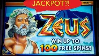 JACKPOT HANDPAY?! Zeus Slot Machine $45 Max Bet Bonus!