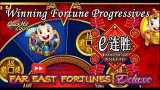 WMS Far East Fortunes Deluxe Slot Bonus & Progressive WINS!