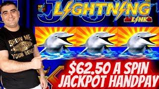 $62.50 A Spin ⋆ Slots ⋆HANDPAY JACKPOT⋆ Slots ⋆ On High Limit Lightning Link Slot | Las Vegas Casino JACKPOT | EP-18