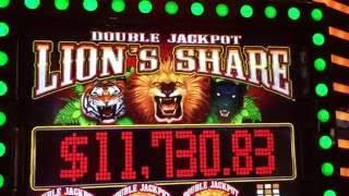 Double Jackpot LIONS SHARE •Live Play• Slot Machine Pokie at San Manuel, SoCal