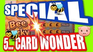Bee Lucky....   5 Card Wonder Game...mmmmmmMMM........(Our  One Card Wonder Game)