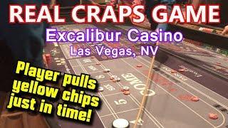 LUCKY HIGH-ROLLER - LIVE Craps Game #10 - Excalibur Casino, Las Vegas, NV - Inside the Casino