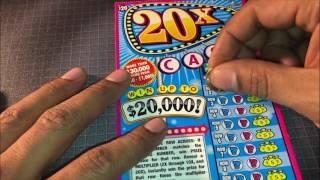 Connecticut Lottery 20X The Cash $20 scratch off