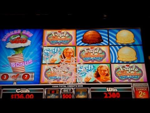 Triple Sundae Deluxe Slot Machine - $10 Max Bet Free Spins Big Win!