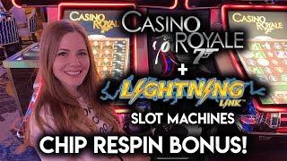 James Bond Casino Royal Slot Machine! Chip Re-Spin BONUS!!
