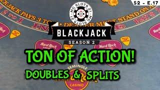 BLACKJACK Season 2: Ep 17 $30,000 BUY-IN ~ High Limit Play Up to $3000 Hands ~ BIG DOUBLES & SPLITS