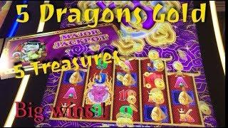 •SUPER SUNDAY• 5 Dragons Gold •5 Treasures - BIG WINS