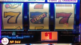 Sevens Strike Slot⋆ Slots ⋆Strike mark 7 times pay  (Up to 343x) 3 Reel Slot @ Barona Resort Casino 赤富士スロット