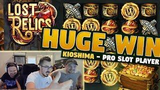 Big Win Lost Relics - 5 euro bet - Casino With KioShiMa (k1o) from LIVE stream