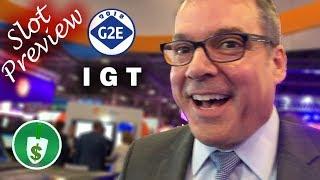 #G2E2018 IGT - PlayShot Sports Betting, Magic of the Nile, American Gods 4D slot machines