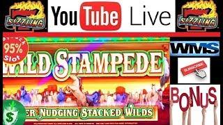 LIVE SLOT PLAY - WILD STAMPEDE JACKPOT HAND PAY from the SLOT MACHINE GALLERY