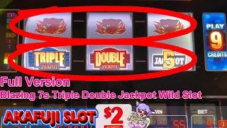 It's HAZURE!!⋆ Slots ⋆Full Version of Session 1 Blazing 7s Triple Double Jackpot Wild Slot 赤富士スロット 大損スロットプレイ